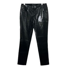 ⭐️ NWOT - Zara black pleather pants- size 32